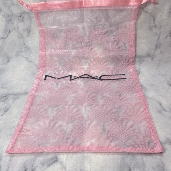 Mac Cosmetics Gift Set,Red Collector Empty Box and Pink Sheer Mesh Pouch,2pc-NEW - Picture 6 of 11